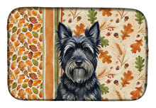 Load image into Gallery viewer, Black Skye Terrier Heirloom Fall Dish Drying Mat