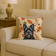 Load image into Gallery viewer, Black Skye Terrier Heirloom Fall Throw Pillow