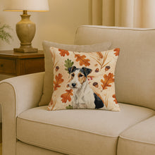 Load image into Gallery viewer, Smooth Fox Terrier Heirloom Fall Throw Pillow