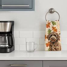Load image into Gallery viewer, Spanish Water Dog Heirloom Fall Kitchen Towel