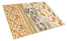 Load image into Gallery viewer, Spinone Italiano Heirloom Fall Glass Cutting Board