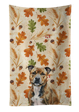 Load image into Gallery viewer, Brindle Staffordshire Bull Terrier Heirloom Fall Kitchen Towel