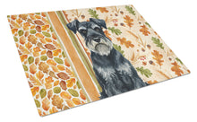 Load image into Gallery viewer, Standard Schnauzer Heirloom Fall Glass Cutting Board
