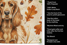 Load image into Gallery viewer, Sussex Spaniel Heirloom Fall Kitchen Towel