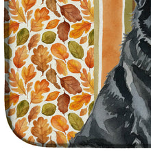 Load image into Gallery viewer, Black Tibetan Mastiff Heirloom Fall Dish Drying Mat