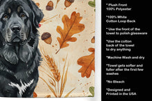 Load image into Gallery viewer, Black Tibetan Mastiff Heirloom Fall Kitchen Towel