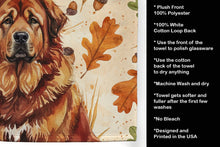 Load image into Gallery viewer, Red Gold Tibetan Mastiff Heirloom Fall Kitchen Towel