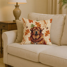 Load image into Gallery viewer, Red Gold Tibetan Mastiff Heirloom Fall Throw Pillow