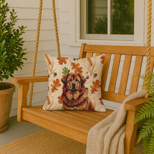 Load image into Gallery viewer, Red Gold Tibetan Mastiff Heirloom Fall Throw Pillow