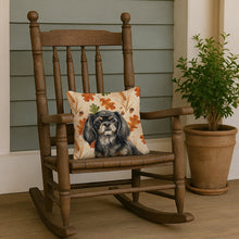 Load image into Gallery viewer, Black and Tan Tibetan Spaniel Heirloom Fall Throw Pillow