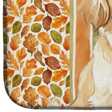 Load image into Gallery viewer, Cream Tibetan Spaniel Heirloom Fall Dish Drying Mat