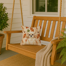 Load image into Gallery viewer, Cream Tibetan Spaniel Heirloom Fall Throw Pillow