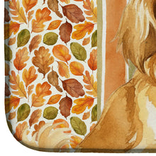 Load image into Gallery viewer, Gold Tibetan Spaniel Heirloom Fall Dish Drying Mat