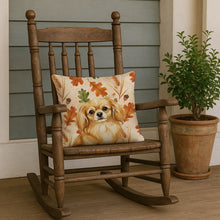 Load image into Gallery viewer, Gold Tibetan Spaniel Heirloom Fall Throw Pillow