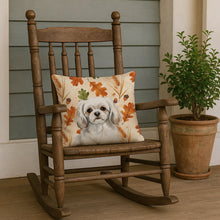 Load image into Gallery viewer, White Tibetan Spaniel Heirloom Fall Throw Pillow