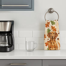 Load image into Gallery viewer, Vizsla Heirloom Fall Kitchen Towel
