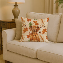 Load image into Gallery viewer, Vizsla Heirloom Fall Throw Pillow