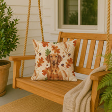 Load image into Gallery viewer, Vizsla Heirloom Fall Throw Pillow