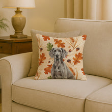Load image into Gallery viewer, Weimaraner Heirloom Fall Throw Pillow