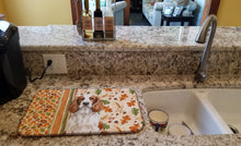 Load image into Gallery viewer, Welsh Springer Spaniel Heirloom Fall Dish Drying Mat