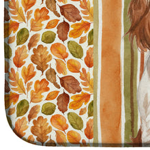 Load image into Gallery viewer, Welsh Springer Spaniel Heirloom Fall Dish Drying Mat