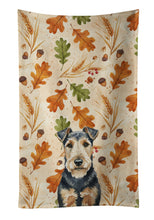 Load image into Gallery viewer, Welsh Terrier Heirloom Fall Kitchen Towel
