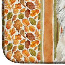 Load image into Gallery viewer, Westie Heirloom Fall Dish Drying Mat