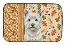Load image into Gallery viewer, Westie Heirloom Fall Dish Drying Mat