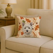 Load image into Gallery viewer, Westie Heirloom Fall Throw Pillow