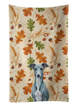 Load image into Gallery viewer, Blue Whippet Heirloom Fall Kitchen Towel