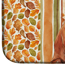 Load image into Gallery viewer, Red Whippet Heirloom Fall Dish Drying Mat