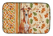 Load image into Gallery viewer, Red Whippet Heirloom Fall Dish Drying Mat