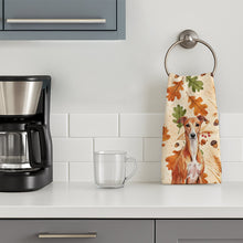 Load image into Gallery viewer, Red Whippet Heirloom Fall Kitchen Towel