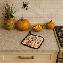 Load image into Gallery viewer, Red Whippet Heirloom Fall Pair of Pot Holders