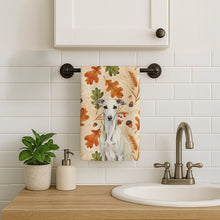 Load image into Gallery viewer, White Whippet Heirloom Fall Kitchen Towel