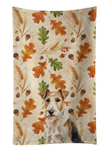 Load image into Gallery viewer, Wire Fox Terrier Heirloom Fall Kitchen Towel