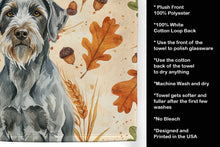 Load image into Gallery viewer, Steel Gray Wirehaired Pointing Griffon Heirloom Fall Kitchen Towel