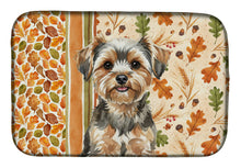 Load image into Gallery viewer, Yorkiepoo Heirloom Fall Dish Drying Mat
