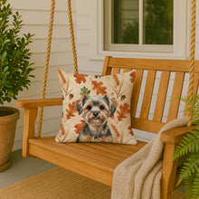 Load image into Gallery viewer, Yorkiepoo Heirloom Fall Throw Pillow