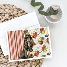 Load image into Gallery viewer, Black &amp; Tan Afghan Hound Vegetables Greeting Cards Pack of 8