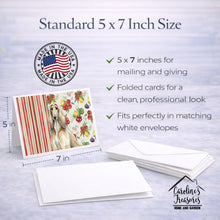 Load image into Gallery viewer, Afghan Hound Vegetables Greeting Cards Pack of 8