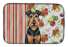 Load image into Gallery viewer, Airedale Terrier Vegetables Dish Drying Mat