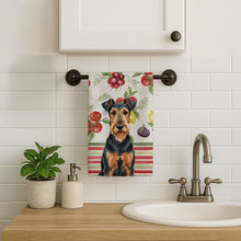 Load image into Gallery viewer, Airedale Terrier Vegetables Kitchen Towel
