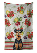Load image into Gallery viewer, Airedale Terrier Vegetables Kitchen Towel