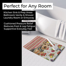 Load image into Gallery viewer, Grizzle Airedale Terrier Vegetables Memory Foam Kitchen Mat