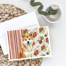 Load image into Gallery viewer, Red Akita Vegetables Greeting Cards Pack of 8