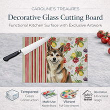 Load image into Gallery viewer, Sesame Akita Vegetables Glass Cutting Board