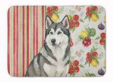 Load image into Gallery viewer, Gray and White Alaskan Malamute Vegetables Memory Foam Kitchen Mat