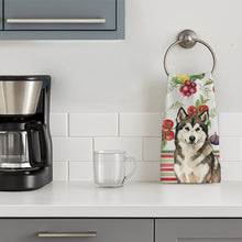 Load image into Gallery viewer, Sable and White Alaskan Malamute Vegetables Kitchen Towel
