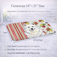 Load image into Gallery viewer, American Eskimo Vegetables Dish Drying Mat